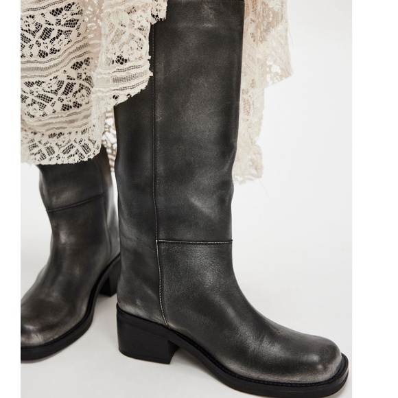 free people dana distressed leather boot - Picture 2 of 7
